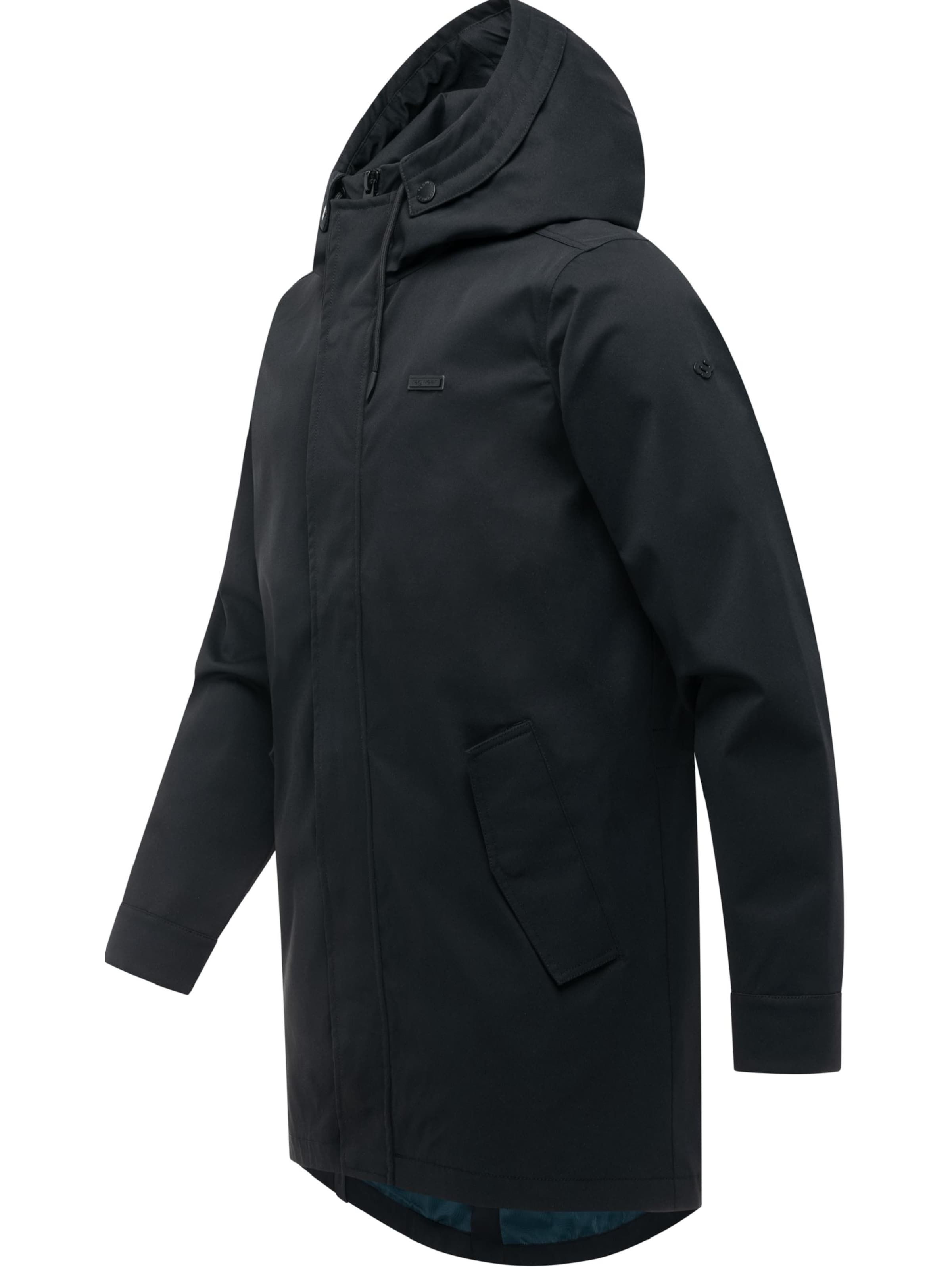 Ragwear Between-Seasons Coat 'Mr Smithem' in Black