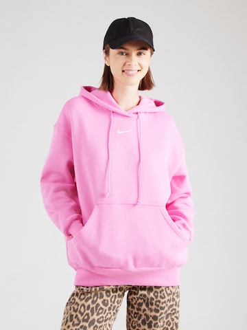 Sweat-shirt 'Phoenix Fleece' Nike Sportswear en rose : devant