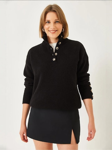 Pullover di Bianco Lucci in nero: frontale