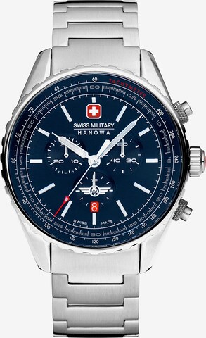 SWISS MILITARY HANOWA Analoog horloge 'AFTERBURN CHRONO' in Zilver: voorkant