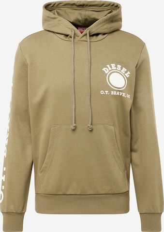 DIESEL Sweatshirt i grøn: forside