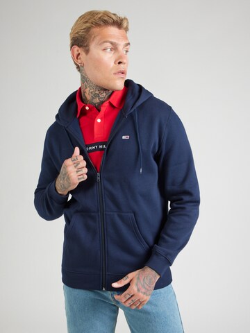 Tommy Jeans Кофта на молнии в Синий: спереди