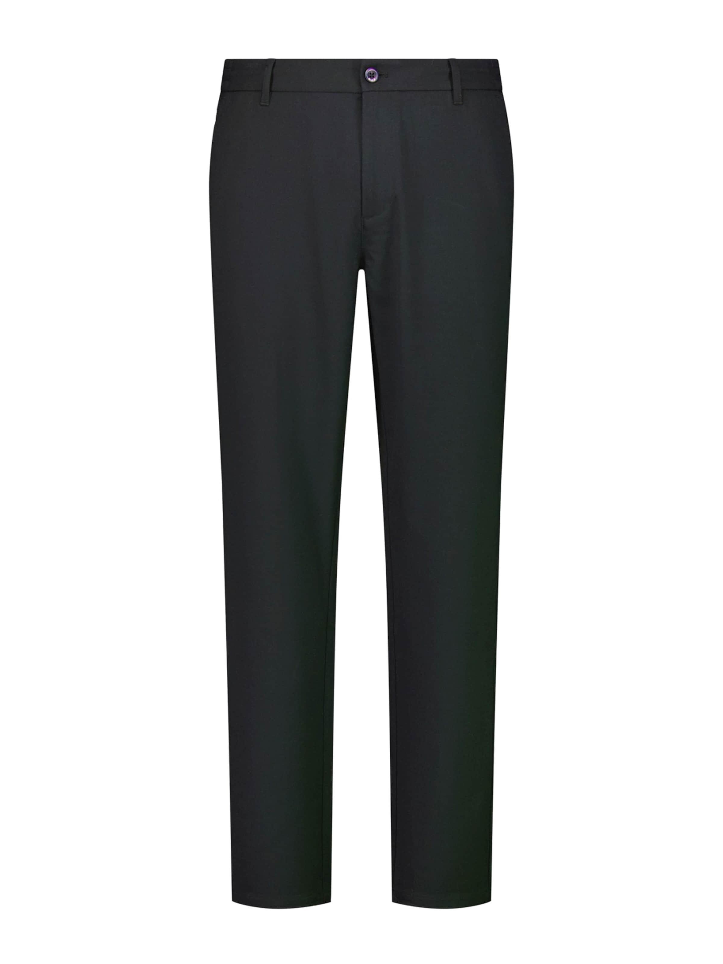 No Excess - Loosefit Calças chino em preto: frente
