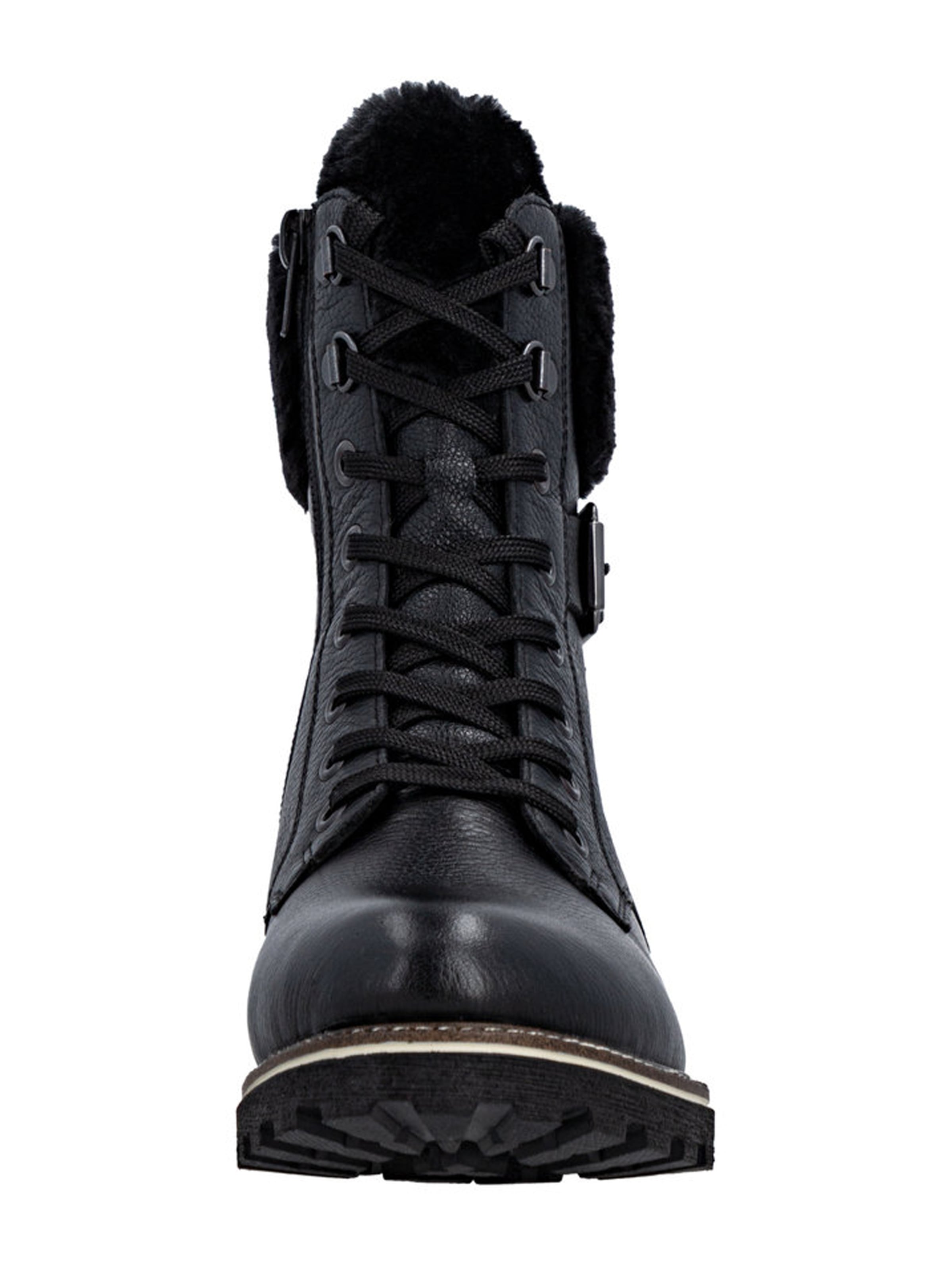 REMONTE Lace-up bootie in Black