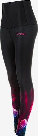Skinny Pantalon de sport 'HWL102' Winshape en noir