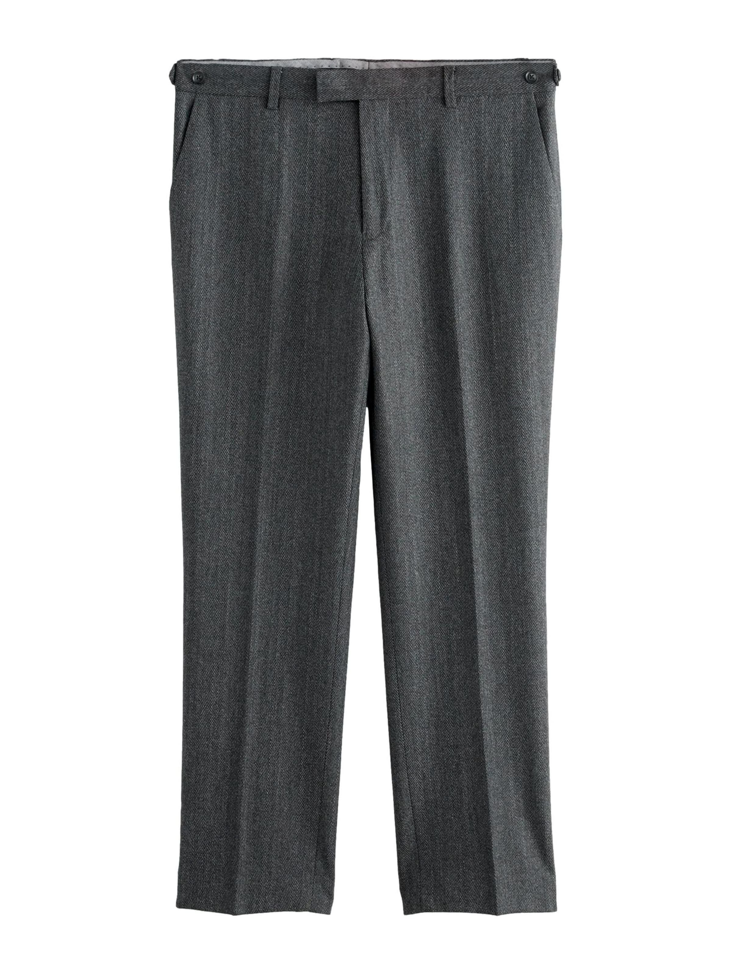 Regular Pantalon à plis Next en gris : devant