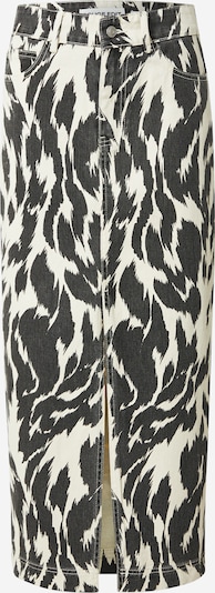 Sijonas 'Rounova' iš VILA ROUGE EDIT, spalva – kremo / juodo džinso spalva, Prekių apžvalga