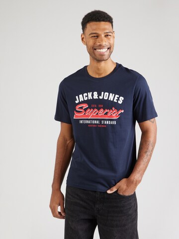 JACK & JONES - Camiseta en azul: frente