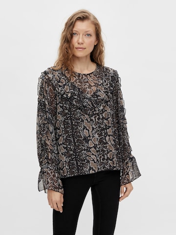 OBJECT Blouse 'Anna' in Black: front