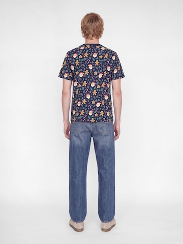 JACK & JONES Póló 'JJBell Xmas' - kék