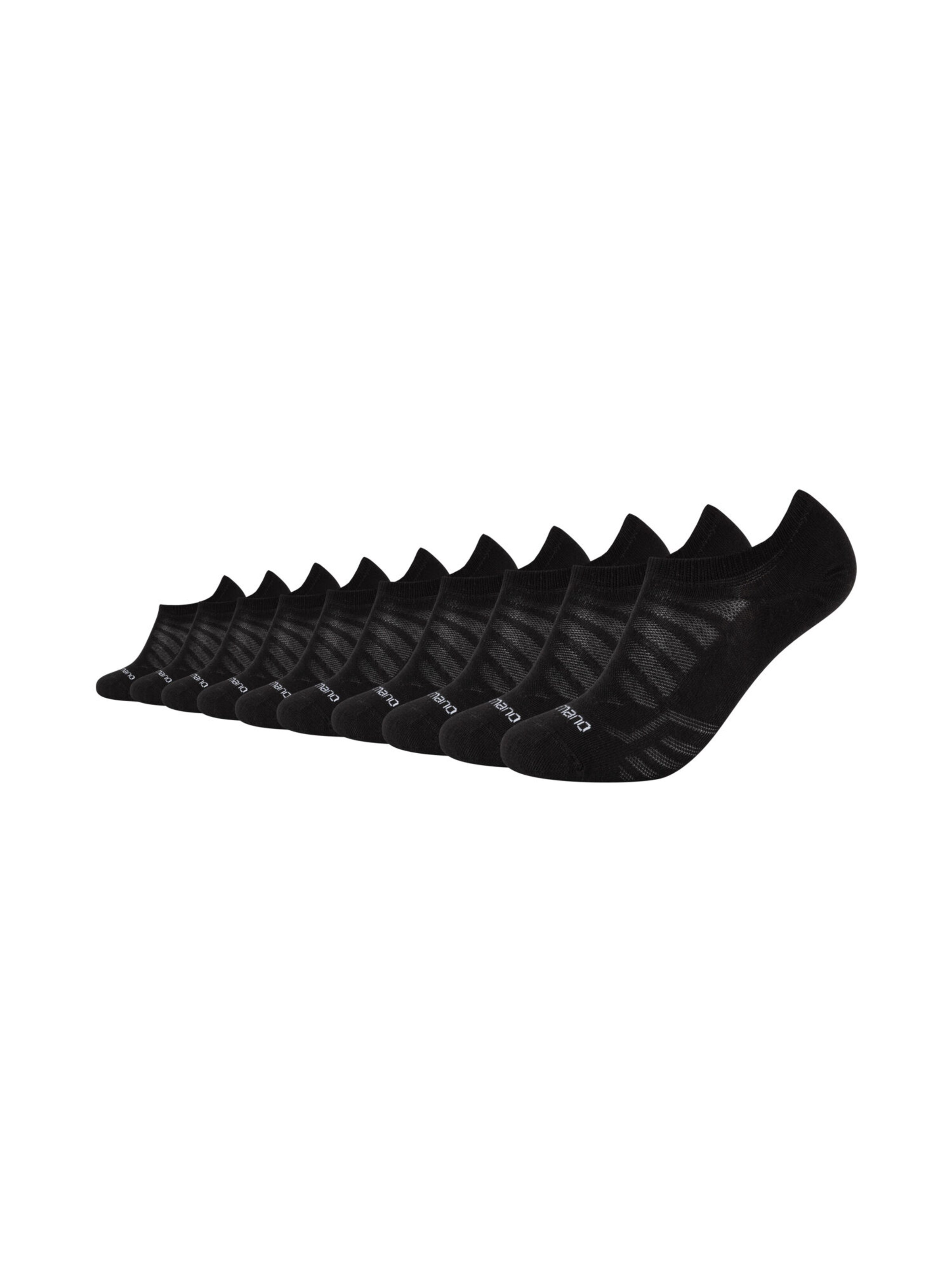 camano Socks in Black: front