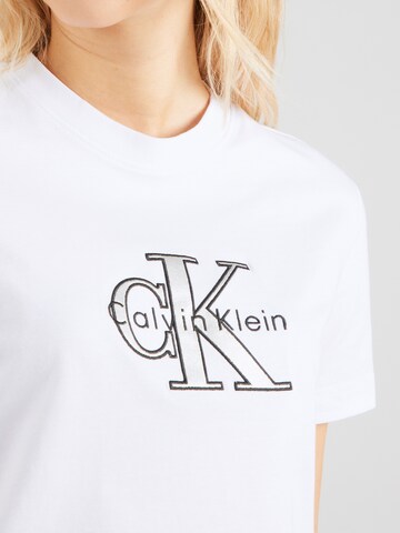 Calvin Klein Jeans Koszulka 'CLASSIC' w kolorze biały