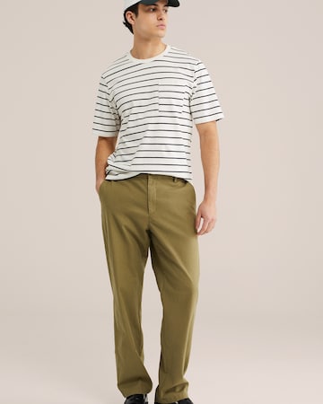 WE Fashion tavaline Chino-püksid, värv roheline