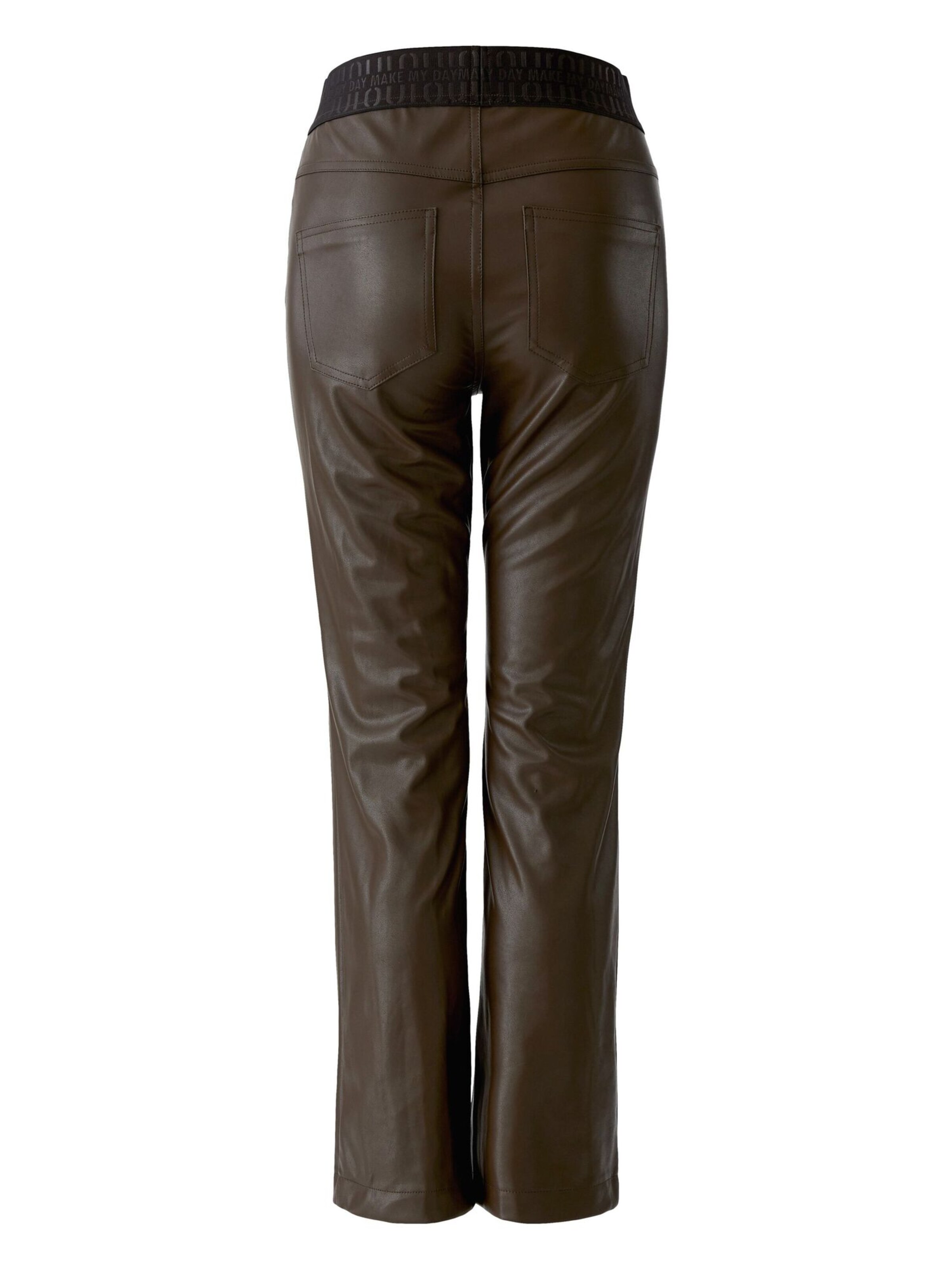 OUI Slimfit Hose in Braun