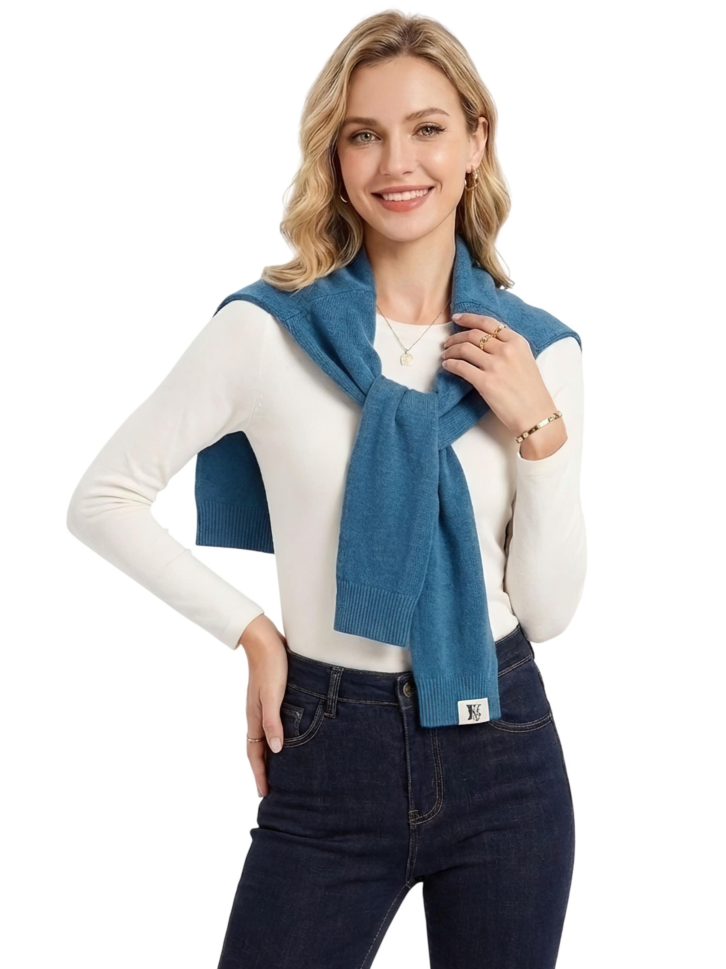 Magicshe Scarf 'Strickschal' in Blue