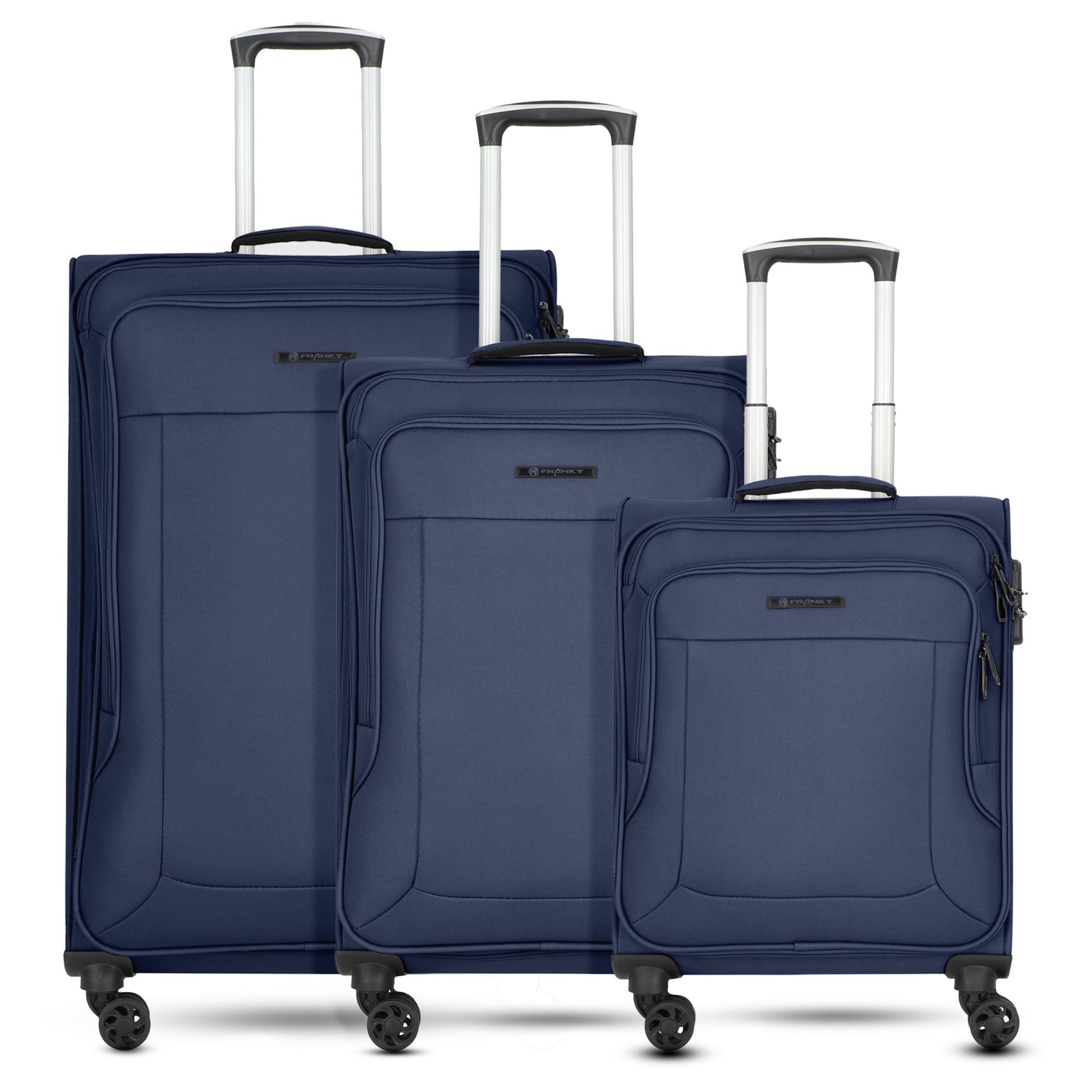 Franky Suitcase set 'Melbourne 3.0' in Blue: front