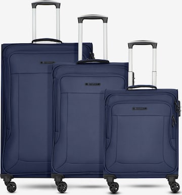 Ensemble de bagages 'Melbourne 3.0' Franky en bleu : devant