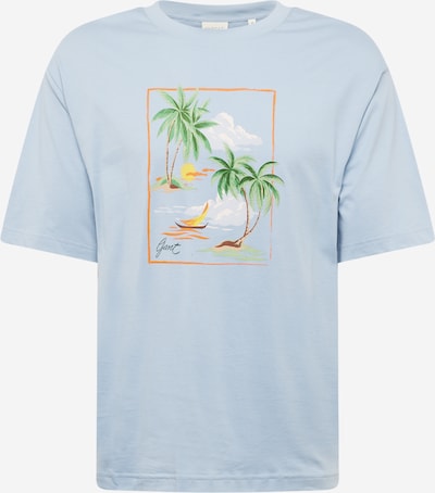 GANT T-Shirt in hellblau / grün / orange / weiß, Produktansicht