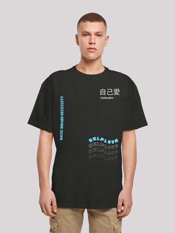 F4NT4STIC Shirt 'Self Love' in Zwart: voorkant