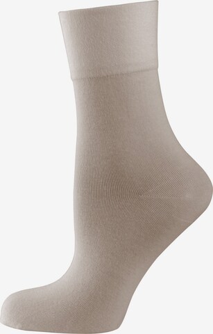 Nur Die Socks ' Feine Baumwolle Komfort ' in Beige: front