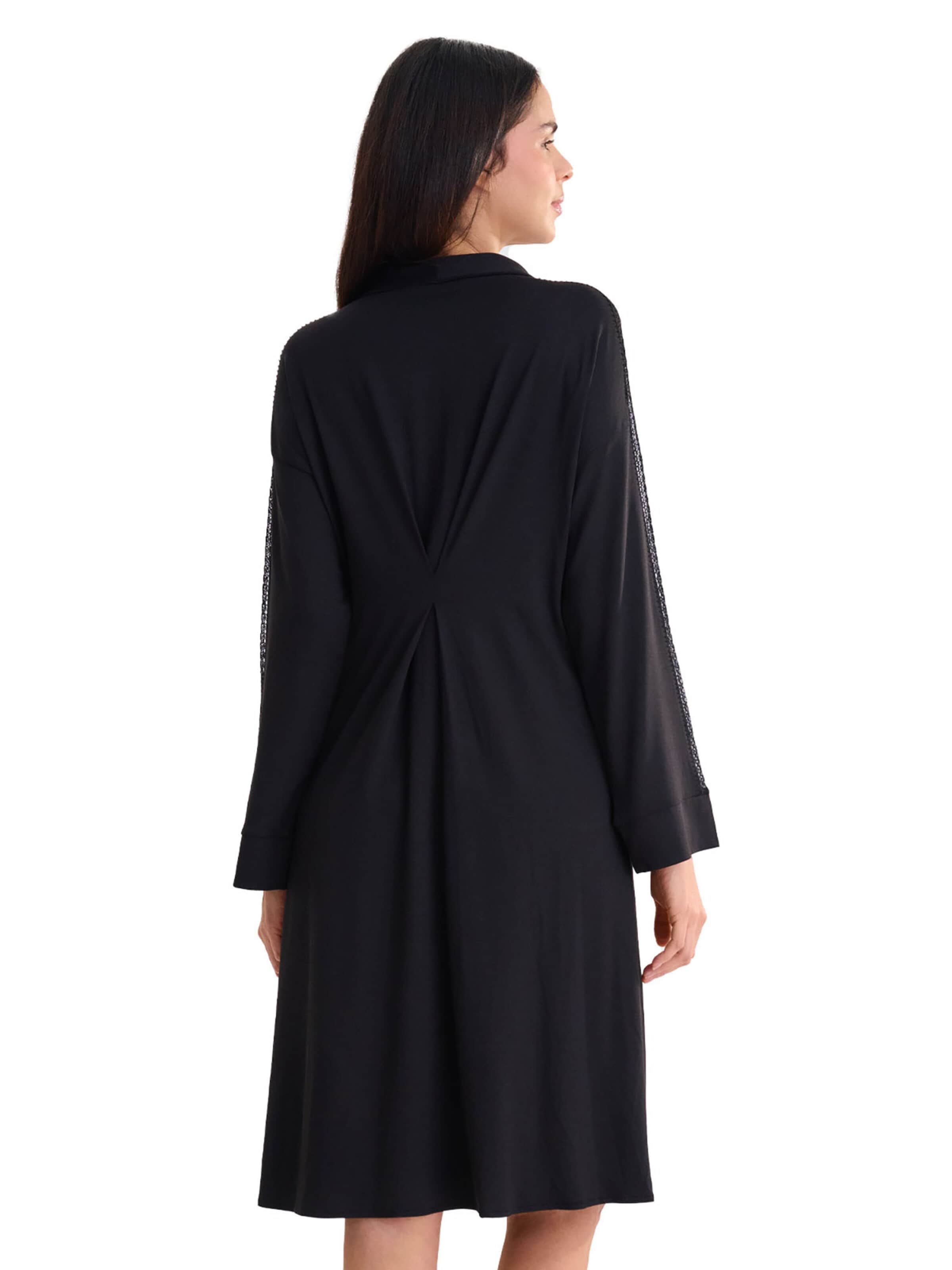 Lisca Dressing Gown 'Adventure' in Black