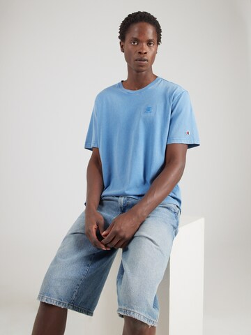 T-Shirt Champion Authentic Athletic Apparel en bleu : devant