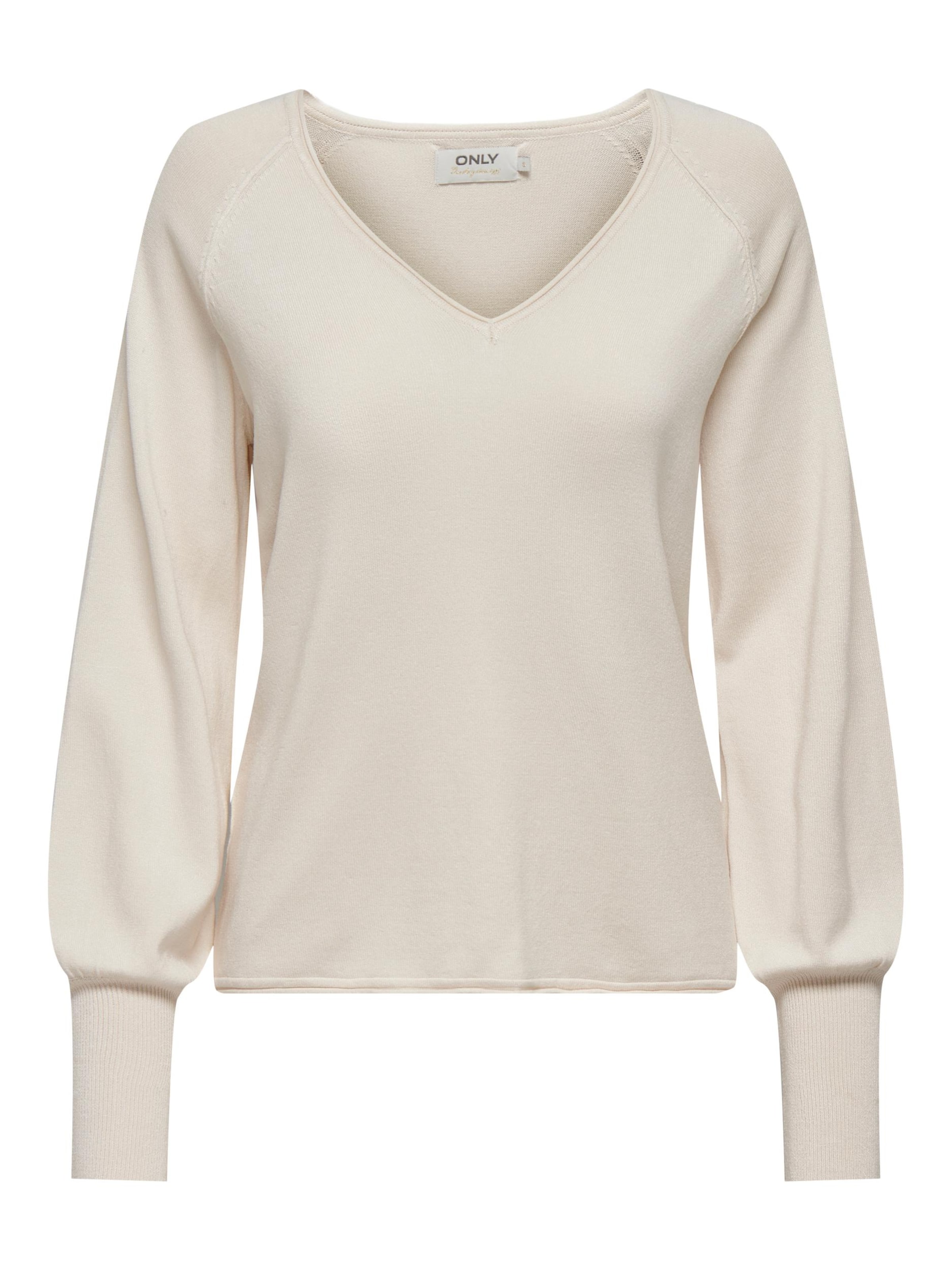 Pull-over 'MILA' ONLY en beige : devant