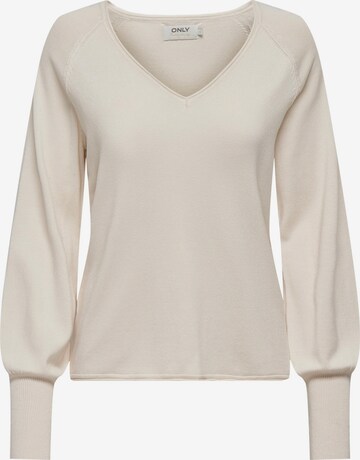 ONLY Pullover 'MILA' in Beige: predná strana