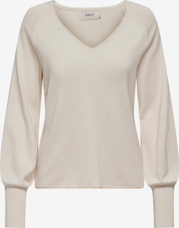 ONLY Sweater 'MILA' in Beige: front