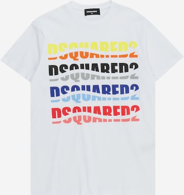 DSQUARED2 T-shirt i vit: framsida