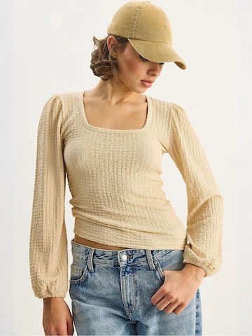 Chemisier Bianco Lucci en marron : devant