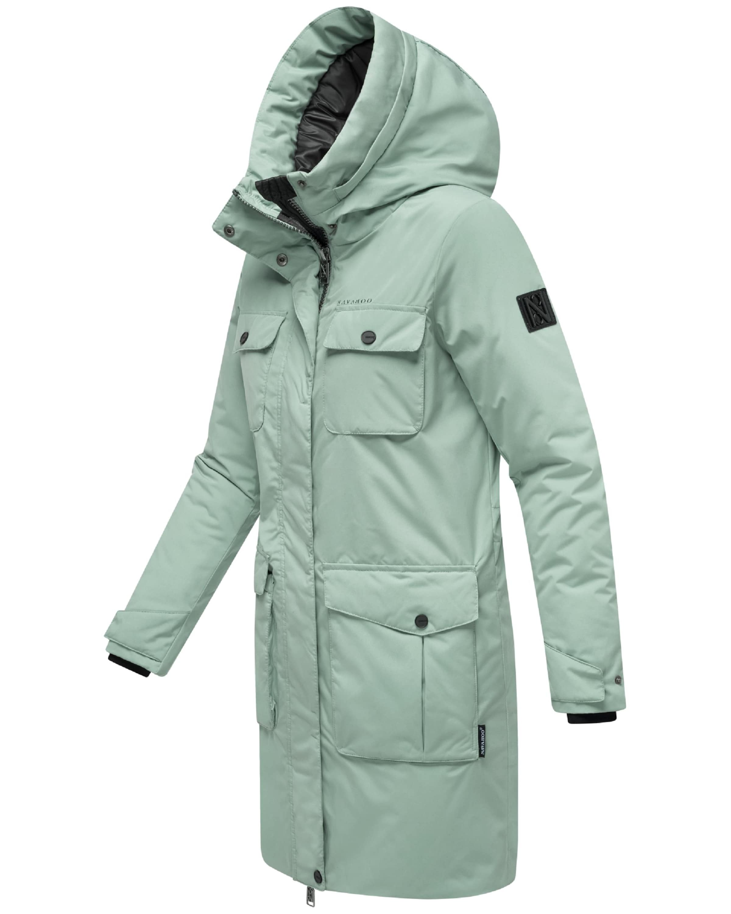 NAVAHOO Winter parka 'Eissturm 14' in Green