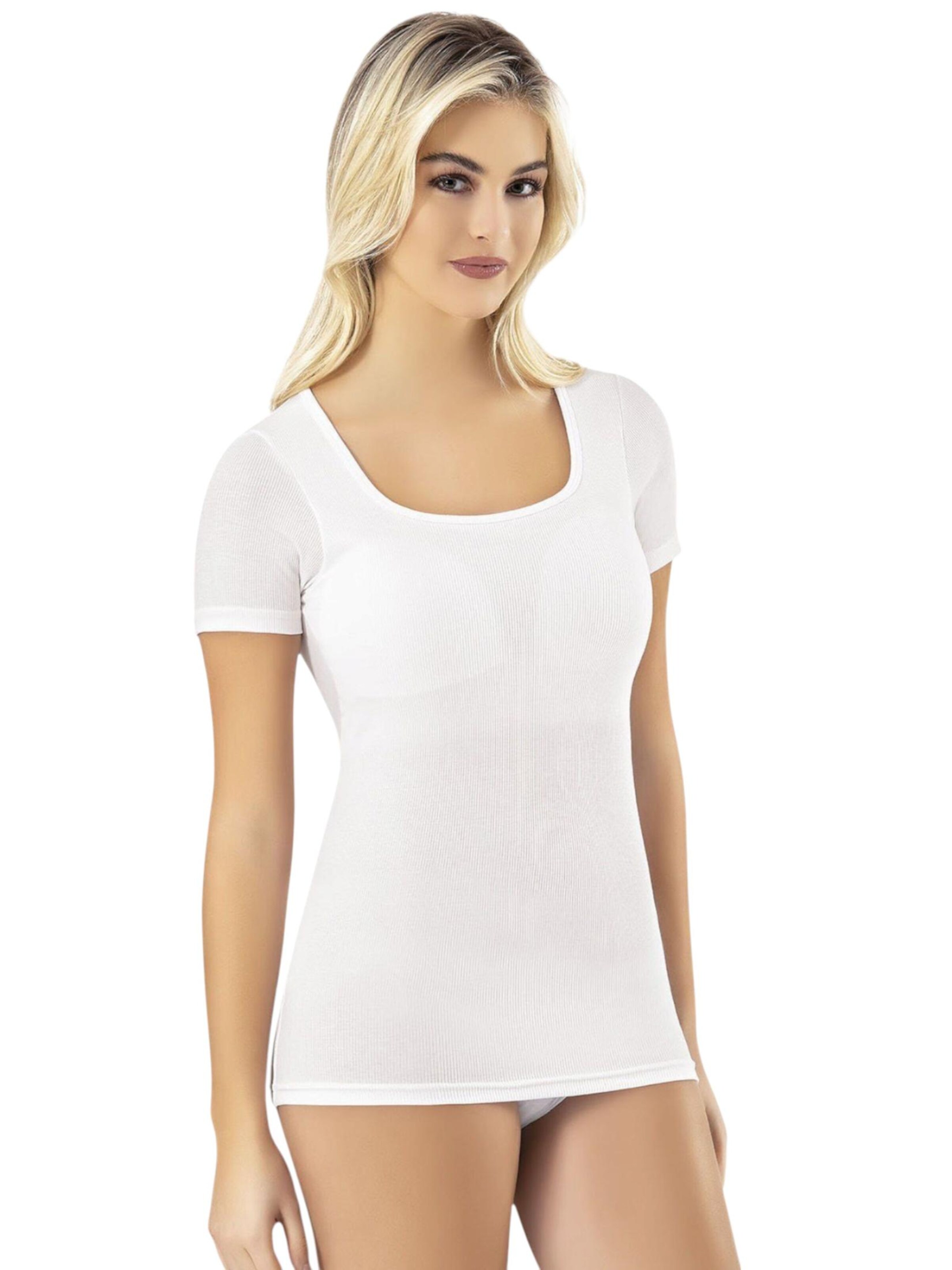 Haut 'SQUAREFORM' fashionshowcase en blanc