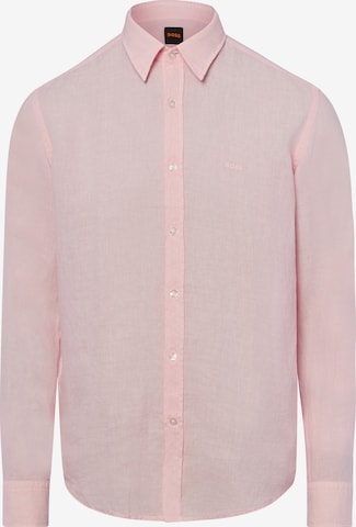 Chemise 'Relegant' BOSS en rose : devant