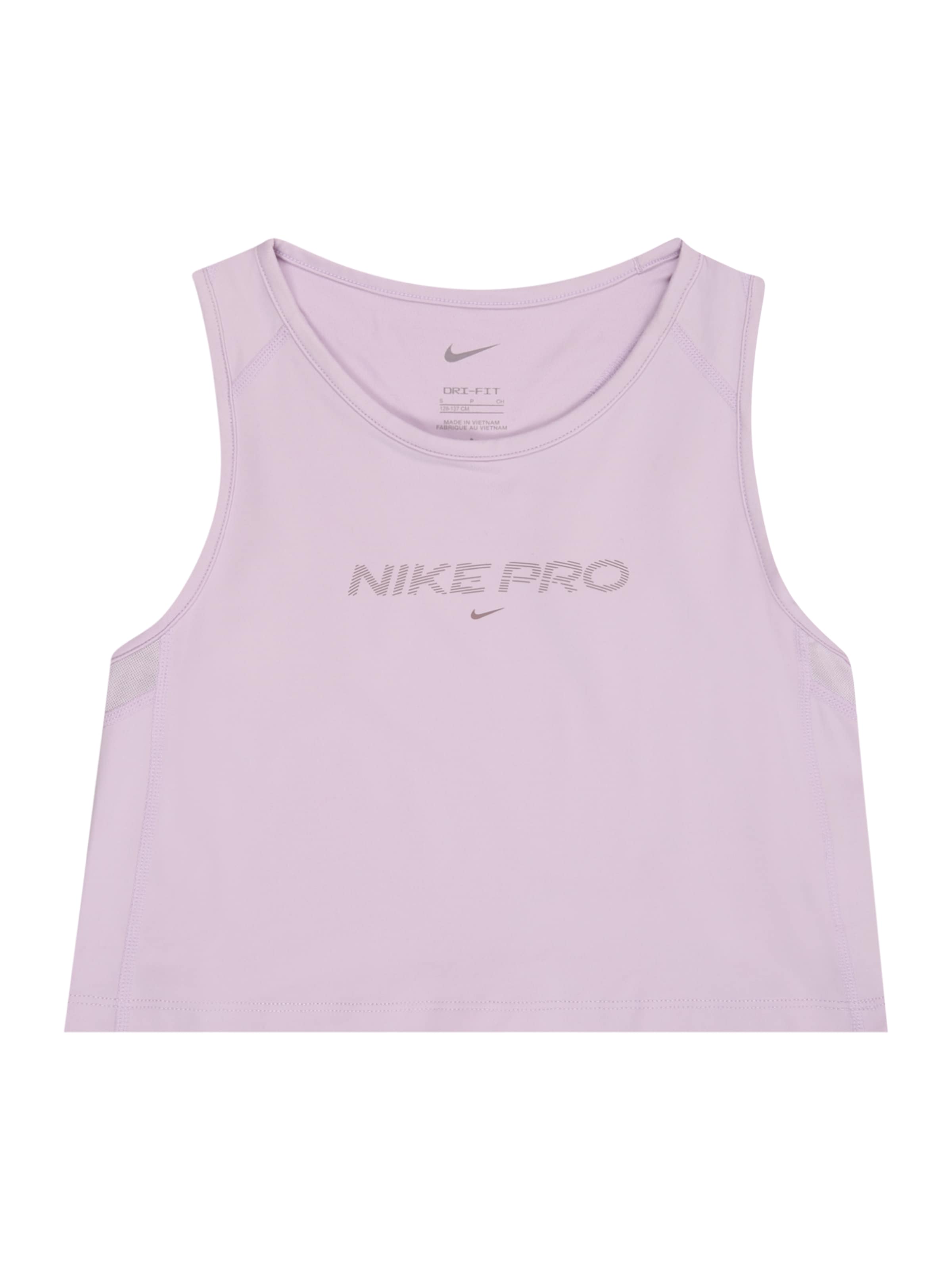 NIKE Спортивный топ в Лиловый: спереди
