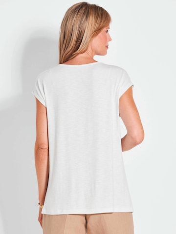 Goldner Shirt in Wit