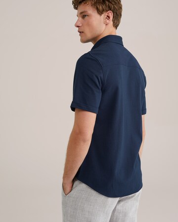 Coupe slim Chemise WE Fashion en bleu