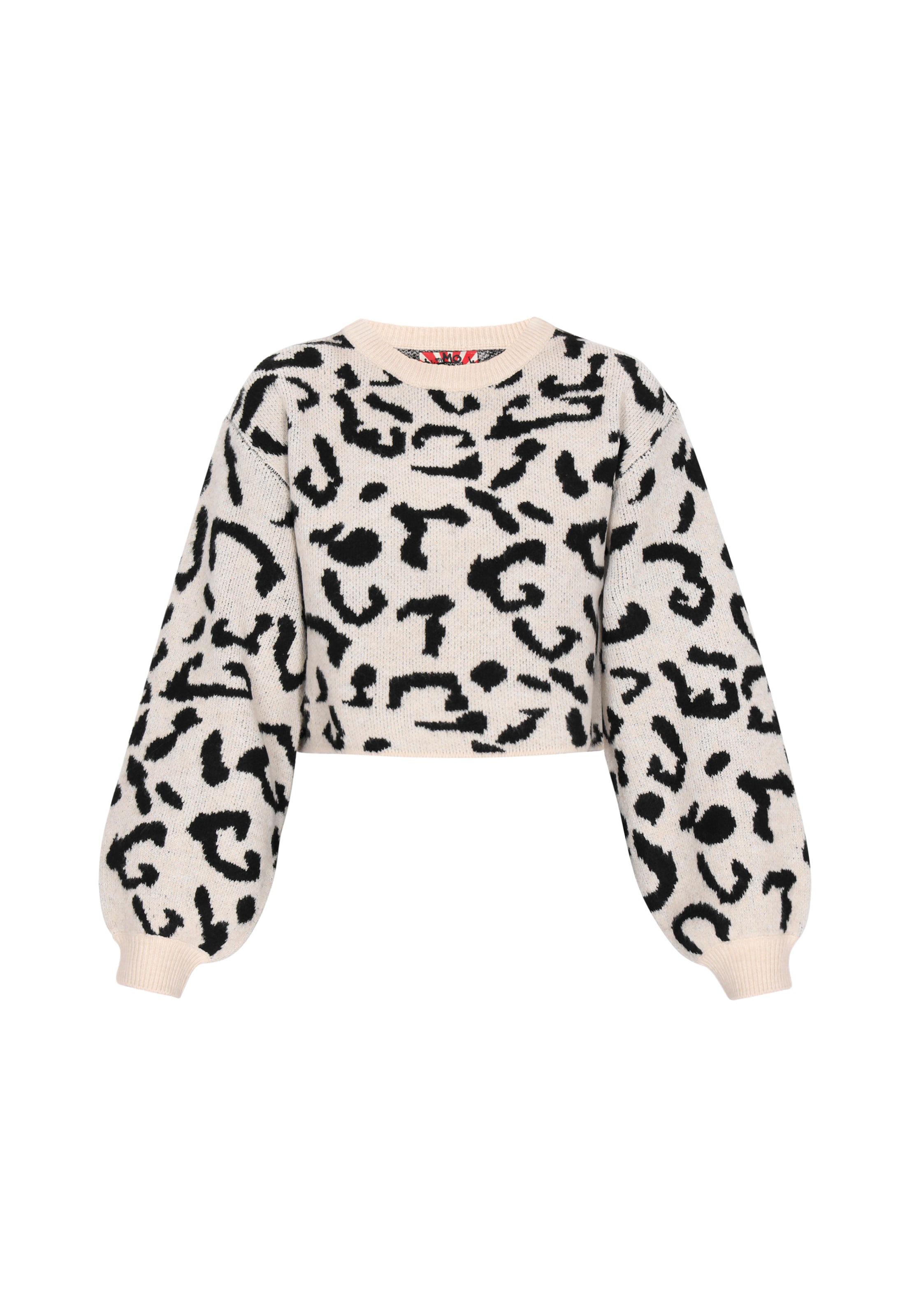 myMo ROCKS Пуловер в бяло: отпред