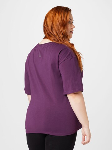 Active by Zizzi Performance Shirt 'ANING' in Purple