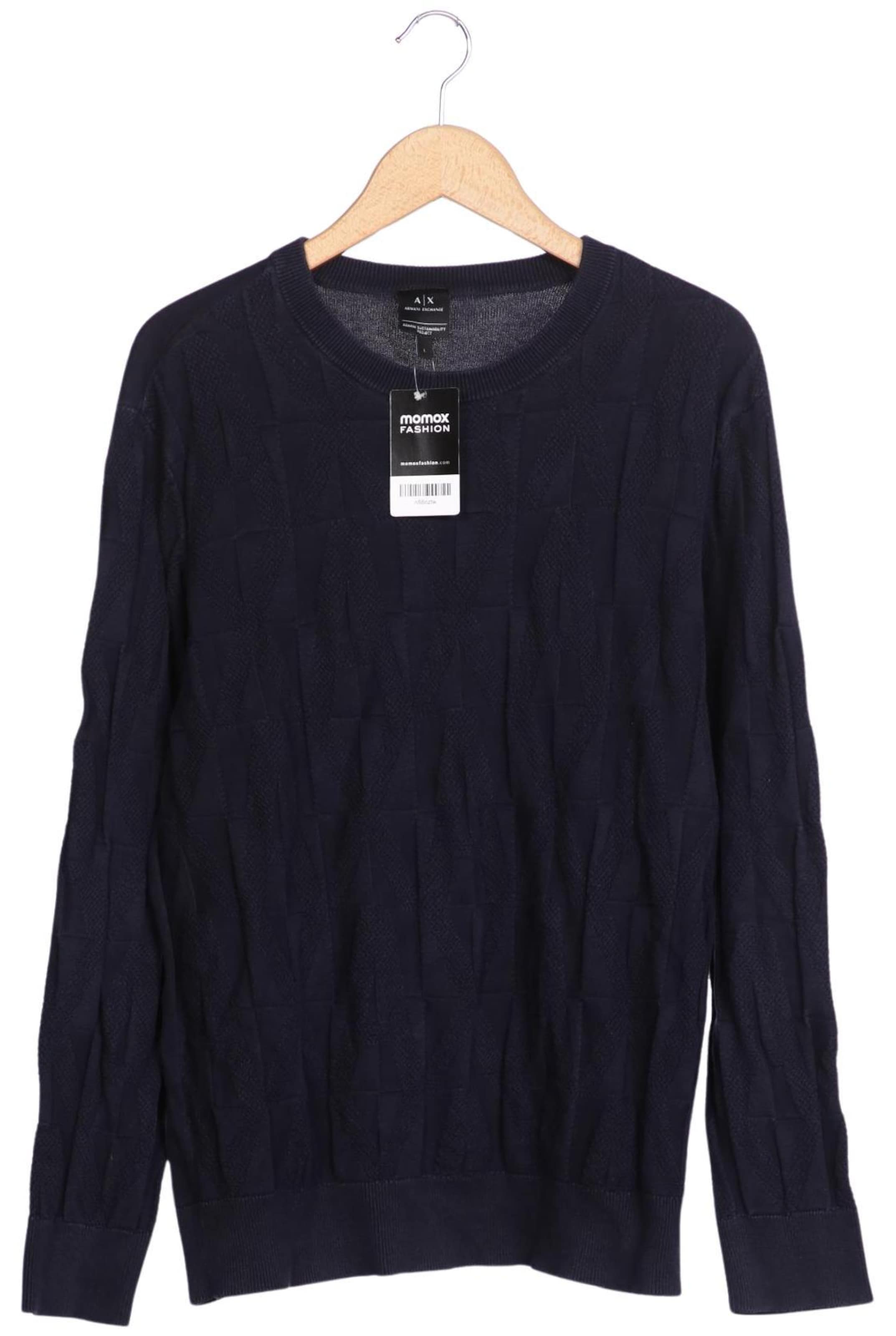 ARMANI EXCHANGE Sweater & Cardigan in L in Blue: front