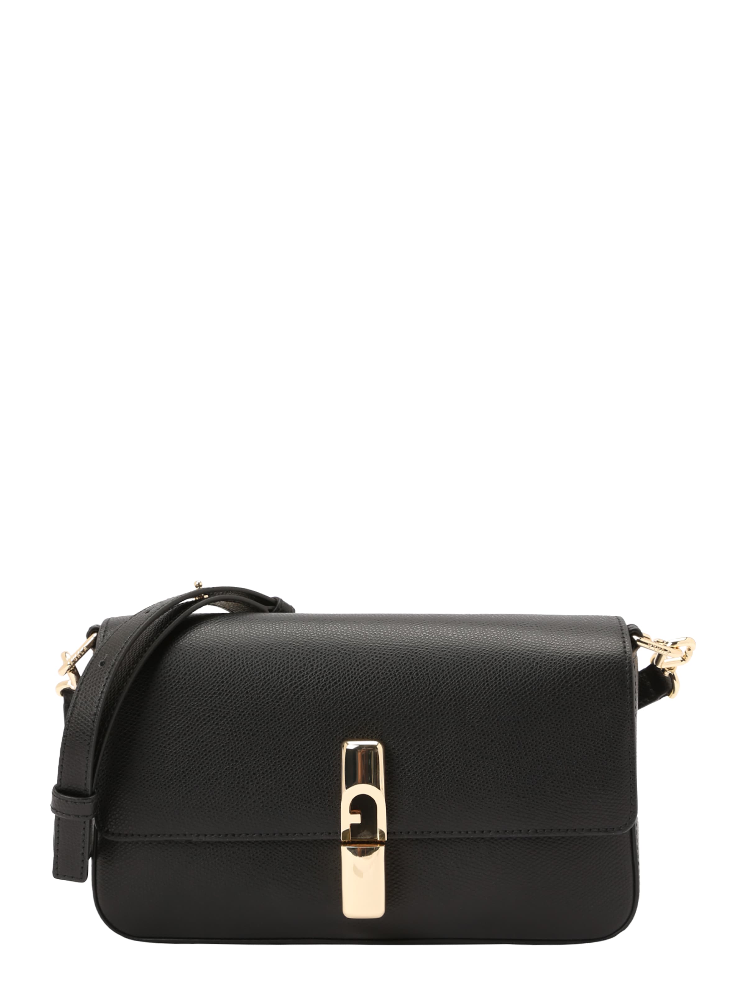 FURLA Õlakott 'Iride', värv must: eest vaates