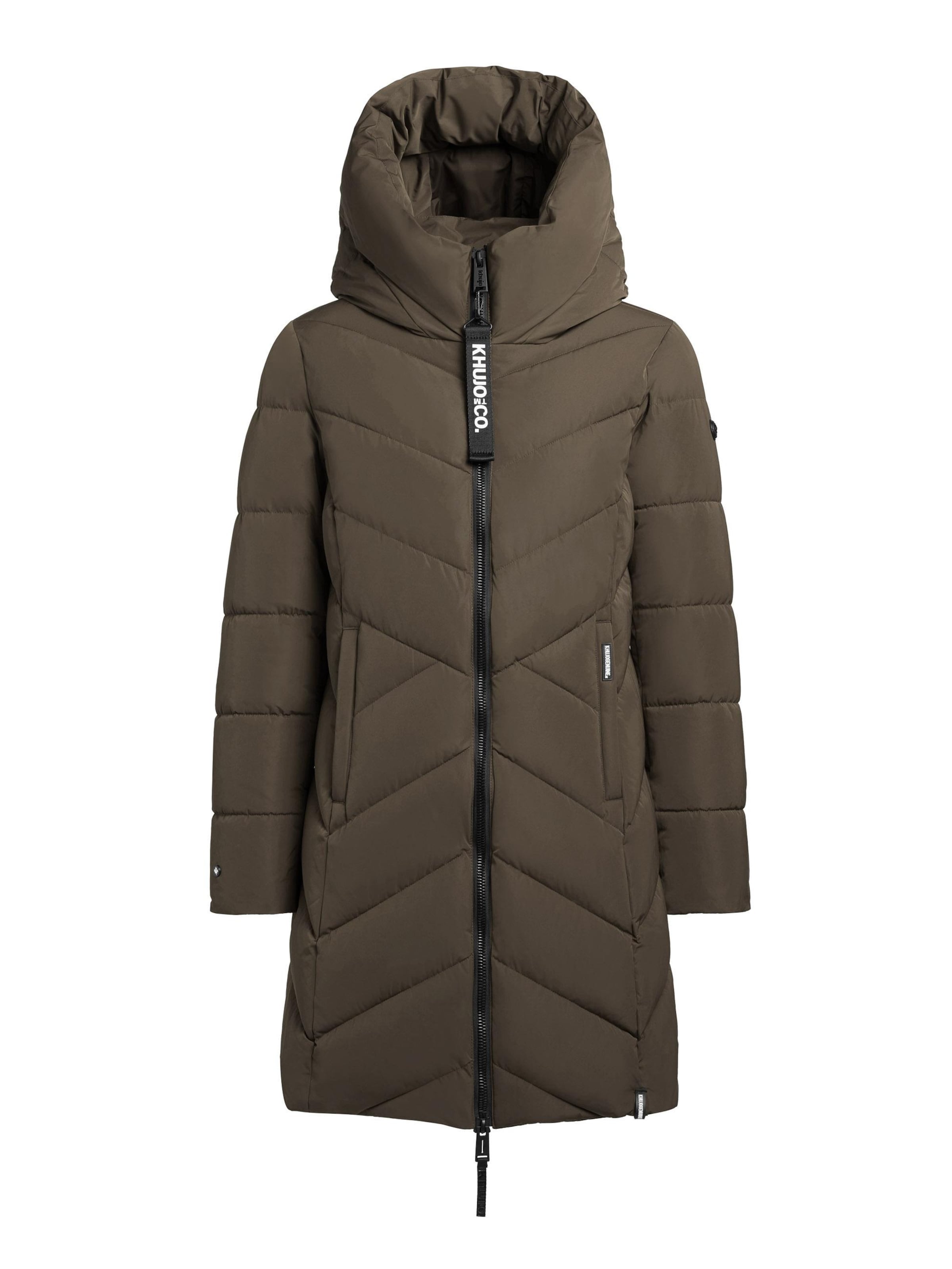 khujo Зимнее пальто 'Darka2-YM' в Зеленый: спереди