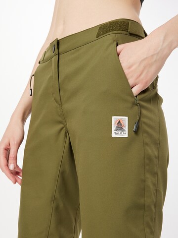 Regular Pantalon de sport 'Azalea' Maloja en vert