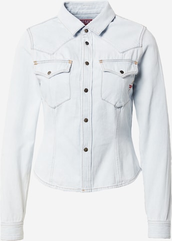 DIESEL Blouse 'DE-RIN' in Blauw: voorkant