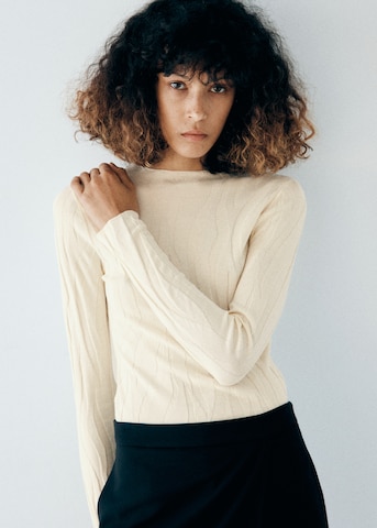 Pullover 'PUMA' di MANGO in beige: frontale
