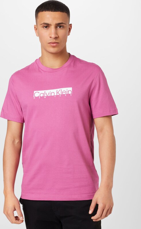 Calvin Klein T-Shirt in Dunkelpink