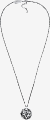 KUZZOI Halskette Dreieck, Medaillon in Schwarz