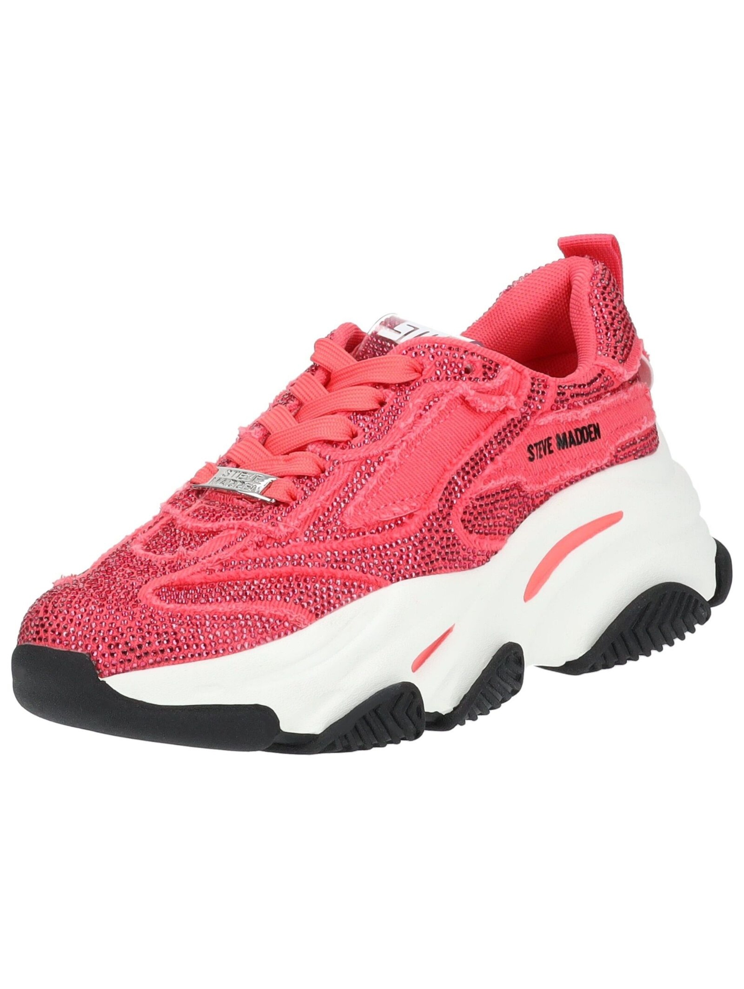 STEVE MADDEN Platform trainers in Pink: front