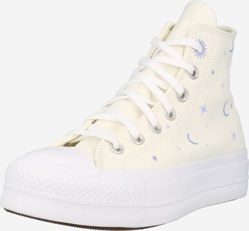 CONVERSE Trampki wysokie 'Chuck Taylor All Star Lift' w kolorze beżowy: przód