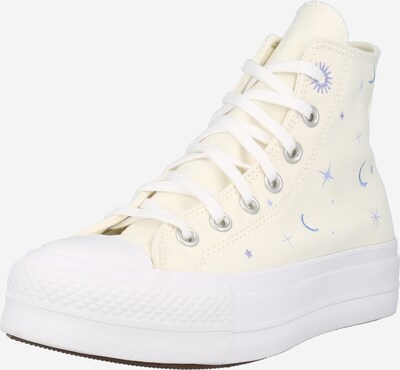 CONVERSE Baskets hautes 'Chuck Taylor All Star Lift' en beige clair / violet / blanc, Vue avec produit